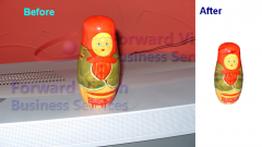 Removing background from photos for use in brochures and websites